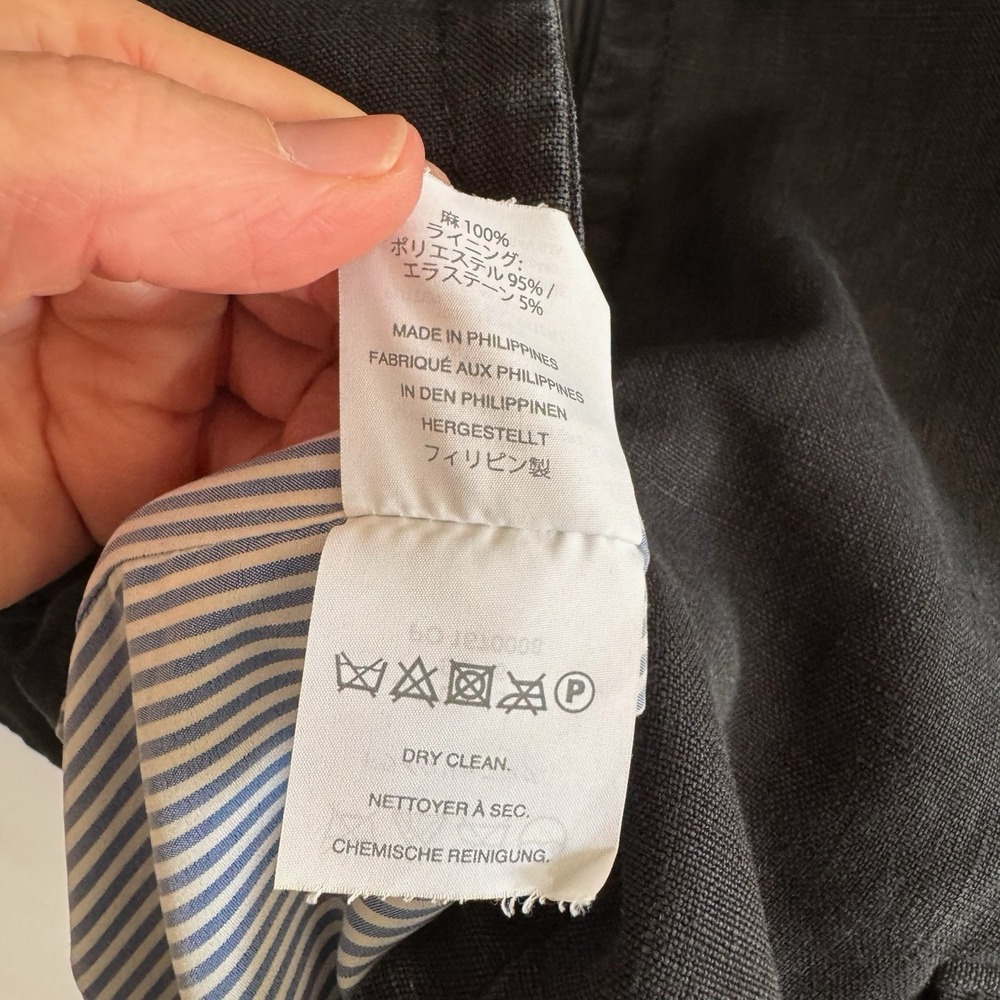 J. Crew Womens Regent Blazer 8 100% Linen Blue Classic Office Work Jacket - Picture 7 of 11